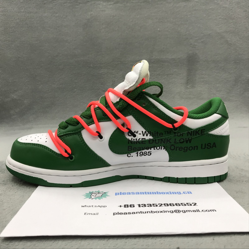 Authentic OFF-WHITE x Nike Dunk Green 