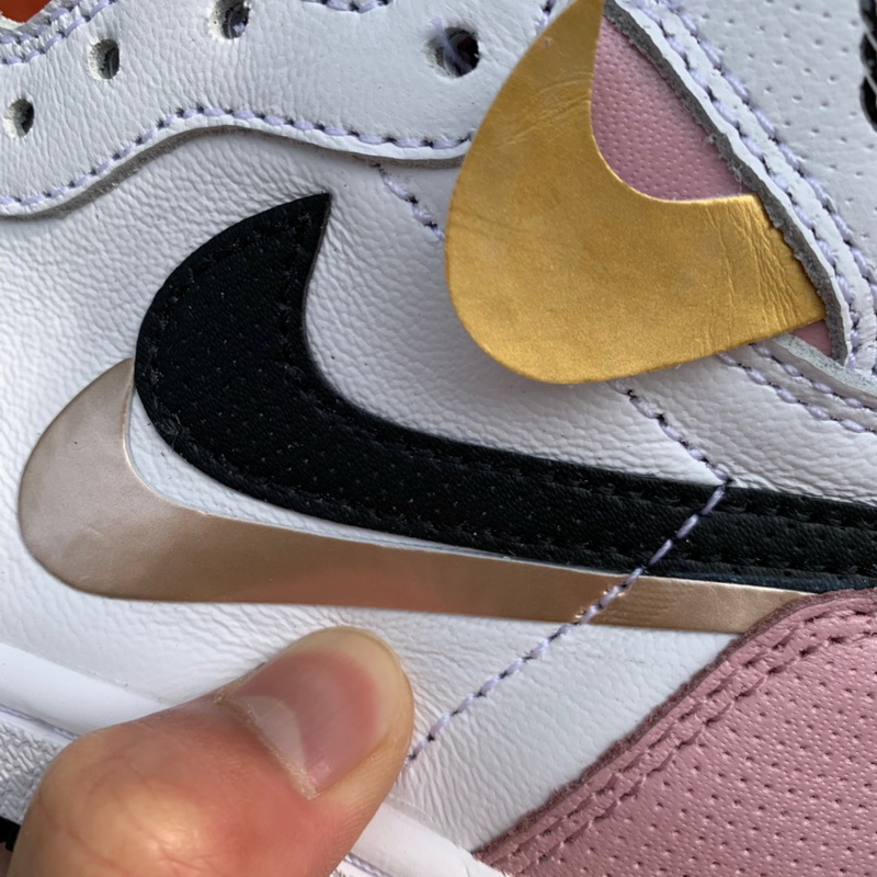 Authentic Air Jordan 1 Retro High OG White Pink