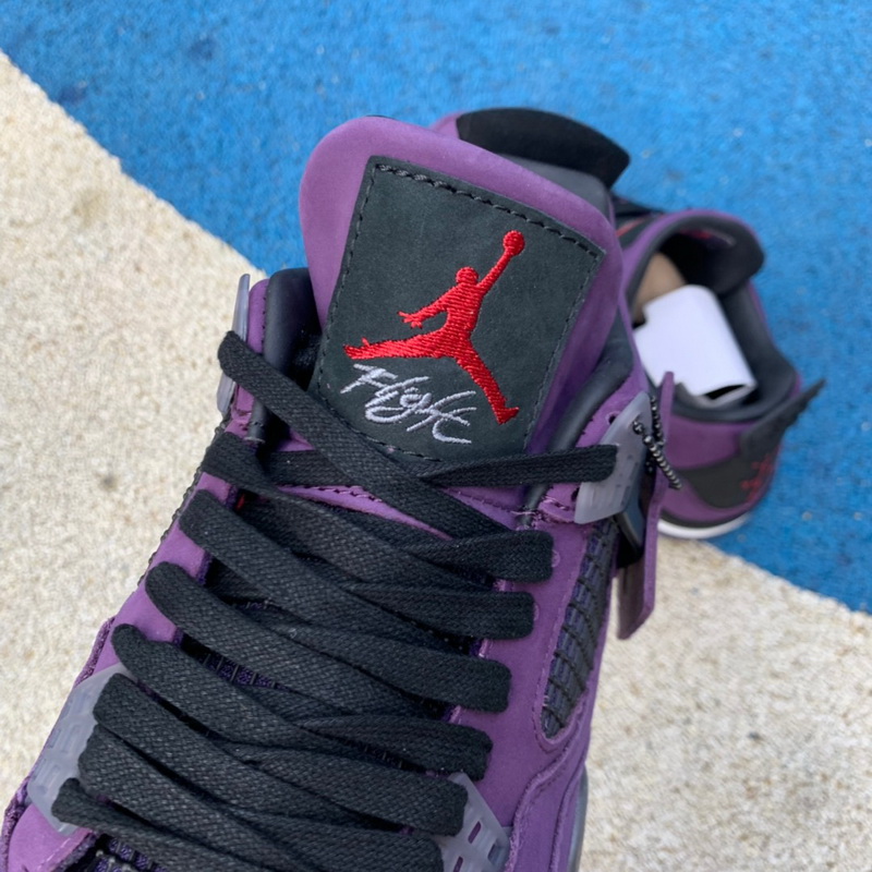 Authentic Travis Scott x Air Jordan 4 Purple Suede