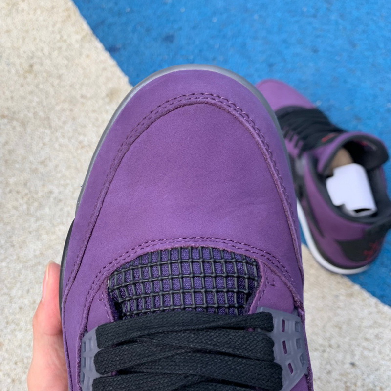 Authentic Travis Scott x Air Jordan 4 Purple Suede