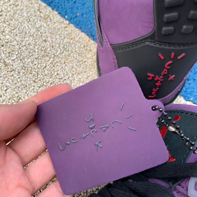 Authentic Travis Scott x Air Jordan 4 Purple Suede