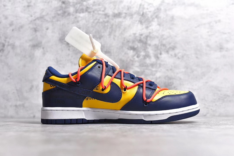 Authentic OFF-WHITE x Nike Dunk“University Gold” 