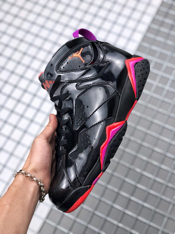 Authentic Air Jordan 7 WMNS “Black Patent Leather”GS