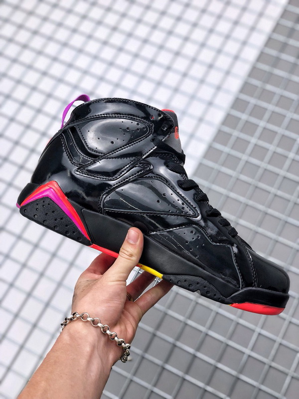 Authentic Air Jordan 7 WMNS “Black Patent Leather”GS