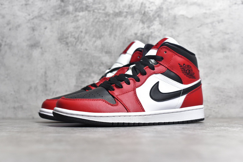 Authentic Air Jordan 1 Mid “Chicago Black Toe”