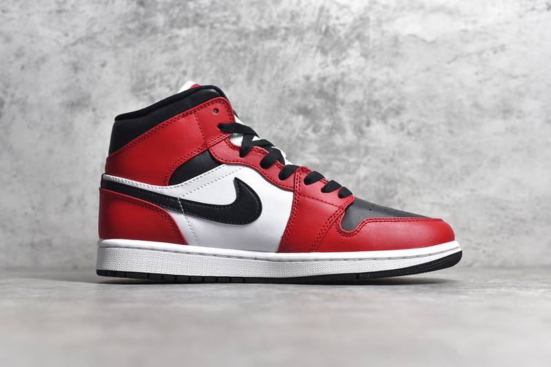 Authentic Air Jordan 1 Mid “Chicago Black Toe”