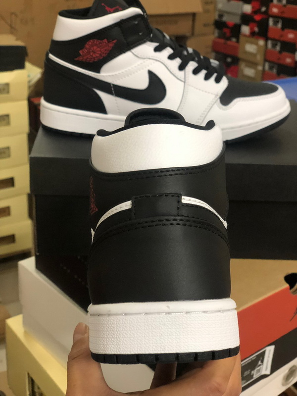 Authentic Air Jordan 1 Mid “Reverse Black Toe” 