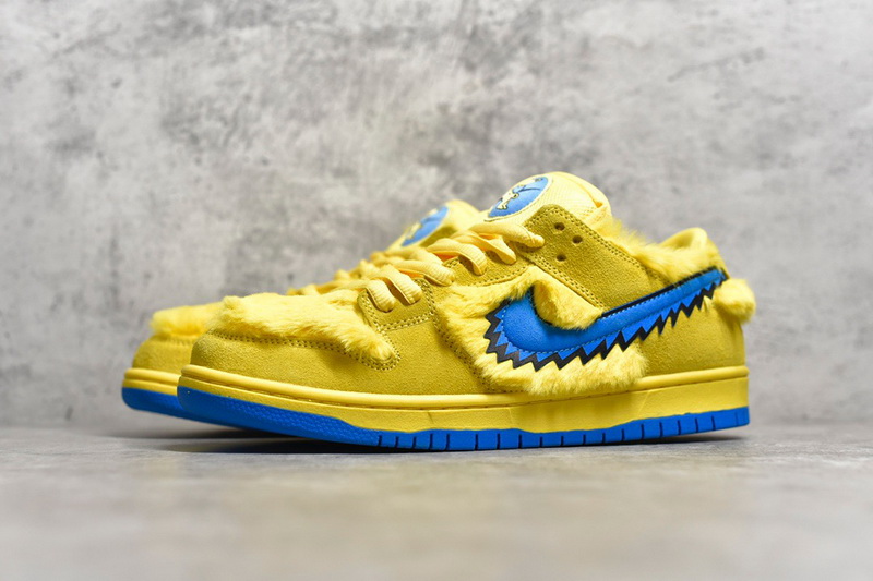 Authentic Grateful Dead x Nike Dunk SB Low “Yellow Bear” Women Shoes 