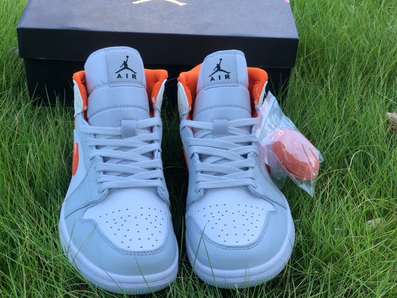 Authentic Air Jordan 1 Mid Starfish Orange