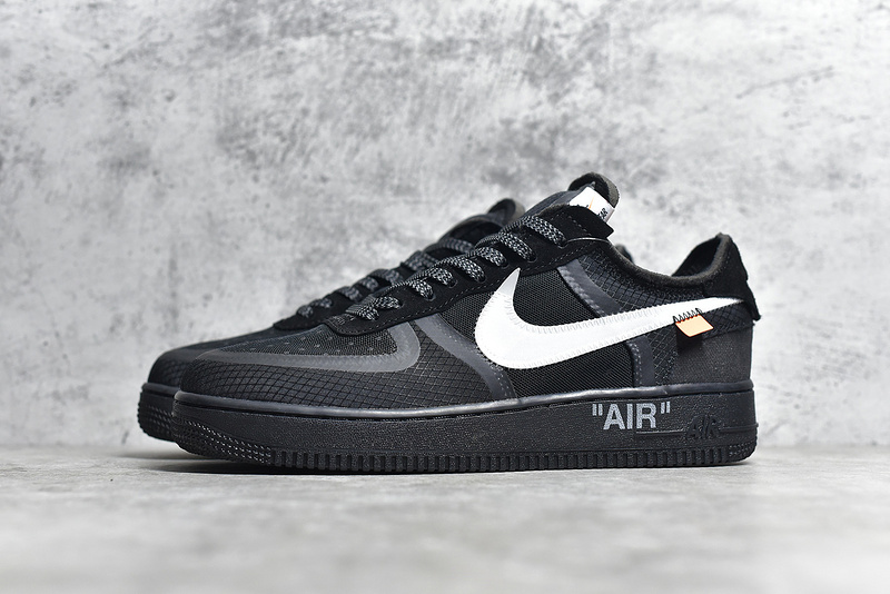 Authentic OFF-WHITE x Nike Air Force 1 Low Black