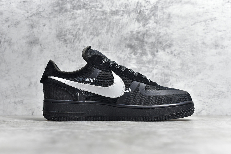 Authentic OFF-WHITE x Nike Air Force 1 Low Black