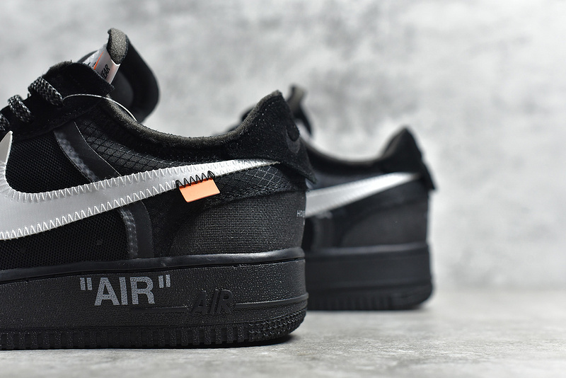 Authentic OFF-WHITE x Nike Air Force 1 Low Black