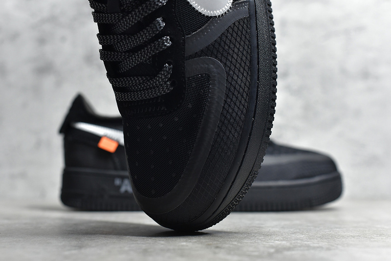 Authentic OFF-WHITE x Nike Air Force 1 Low Black