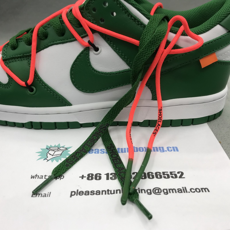 Authentic OFF-WHITE x Nike Dunk Green 