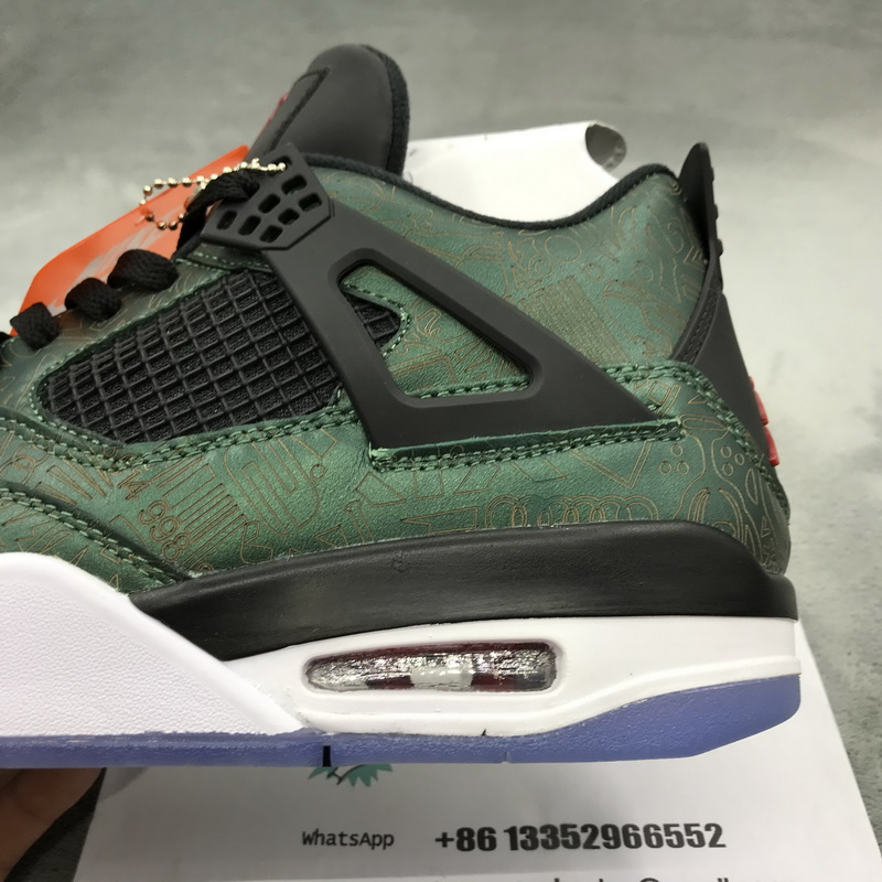 Authentic Air Jordan 4 Lake Green 