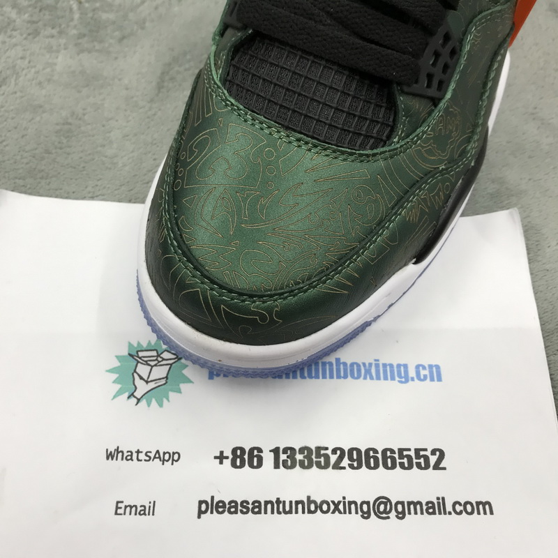 Authentic Air Jordan 4 Lake Green 