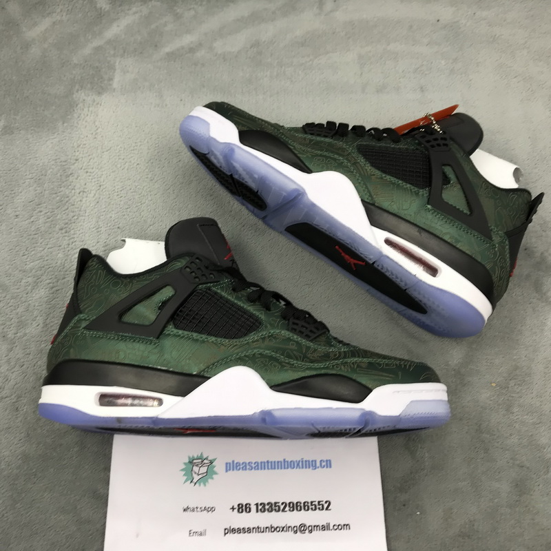 Authentic Air Jordan 4 Lake Green 