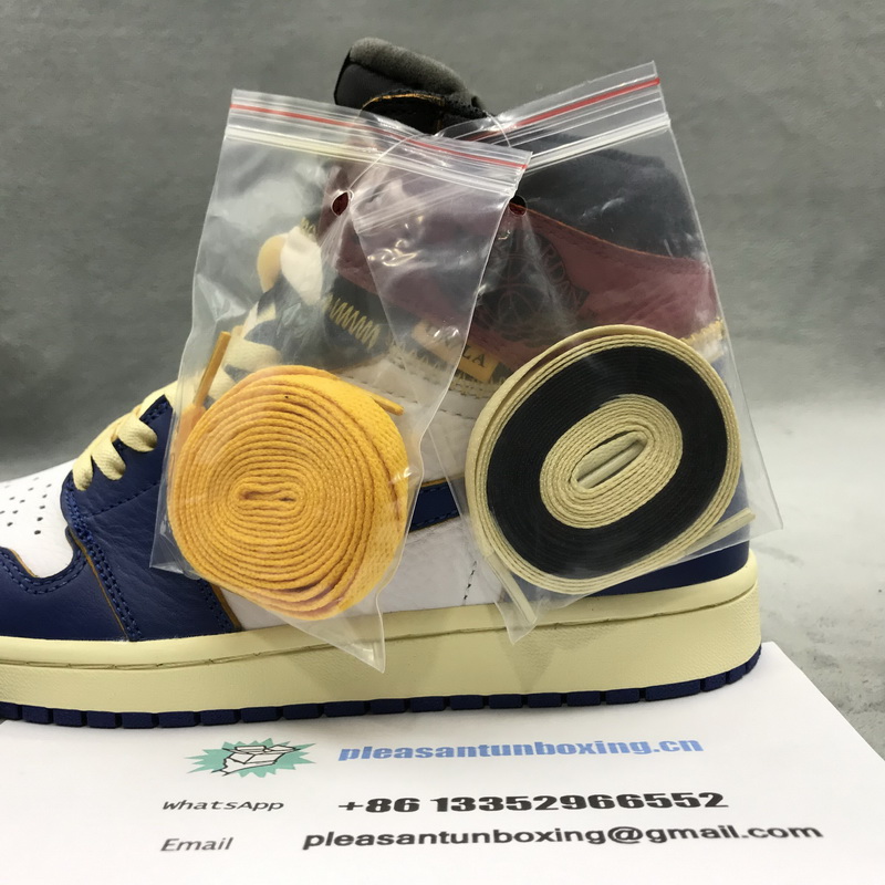 Authentic Air Jordan 1 x Union Los Angeles Blue Toe