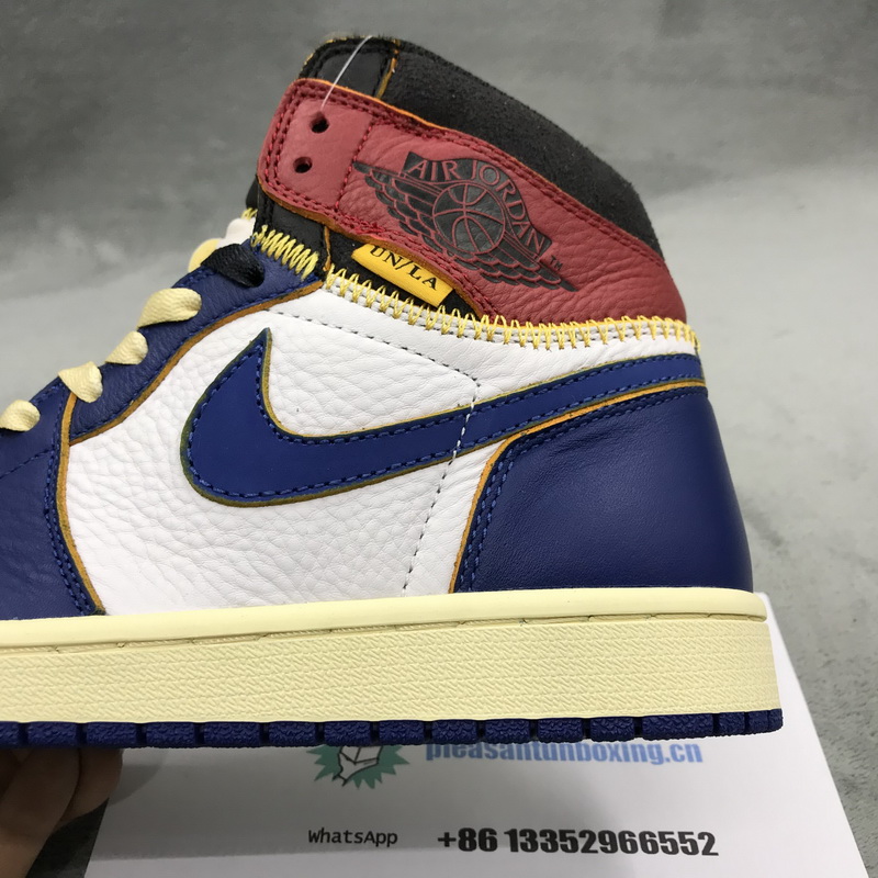 Authentic Air Jordan 1 x Union Los Angeles Blue Toe