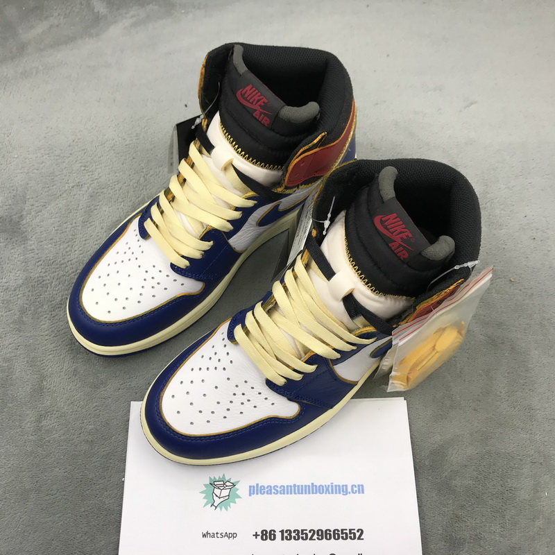 Authentic Air Jordan 1 x Union Los Angeles Blue Toe