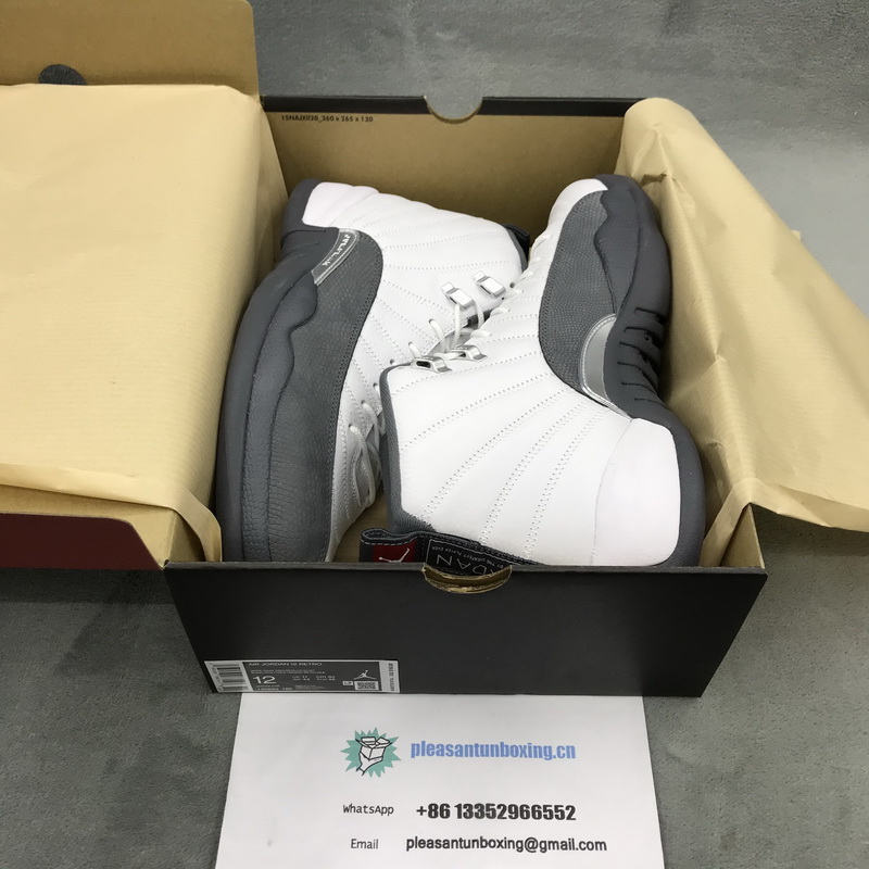 Authentic Air Jordan 12 Retro Dark Grey