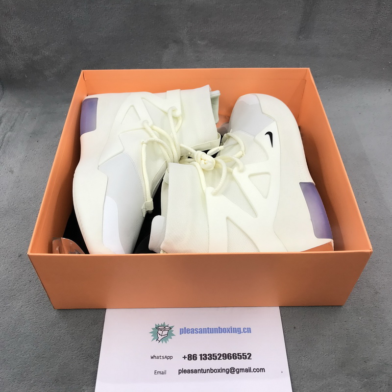 Authentic Nike Air Fear Of God 1 Sail Black 