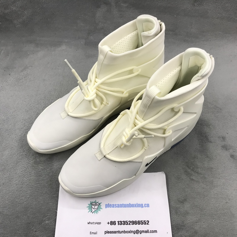 Authentic Nike Air Fear Of God 1 Sail Black 