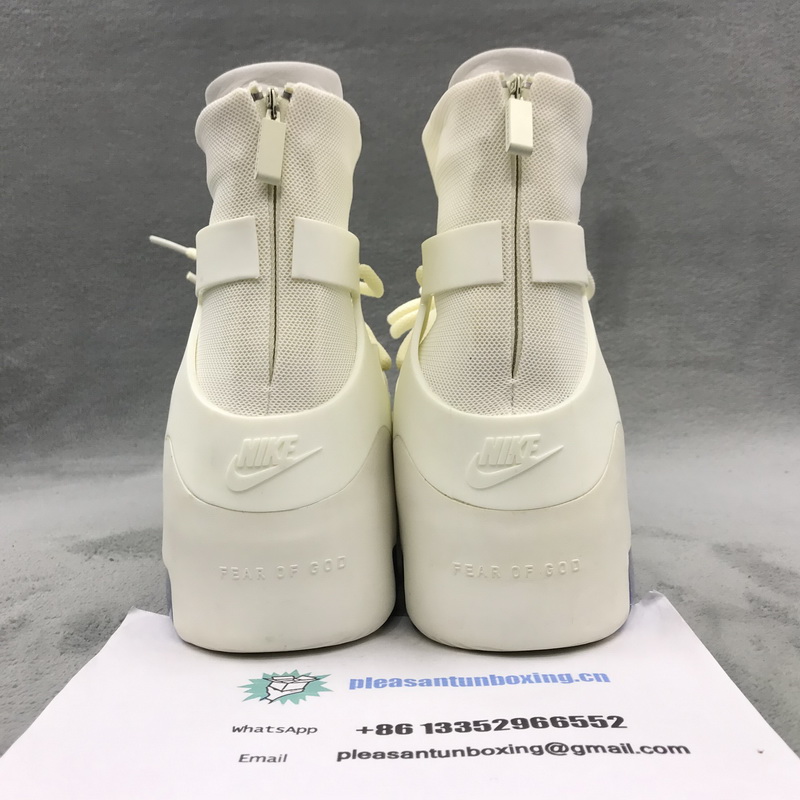 Authentic Nike Air Fear Of God 1 Sail Black 