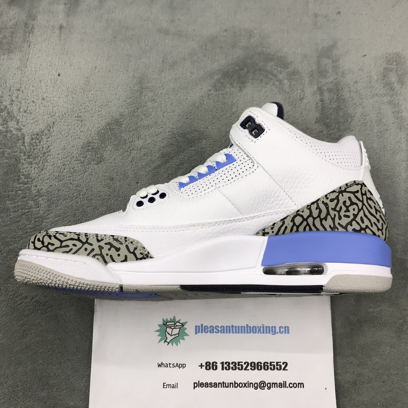 Authentic Air Jordan 3 “UNC” 2020