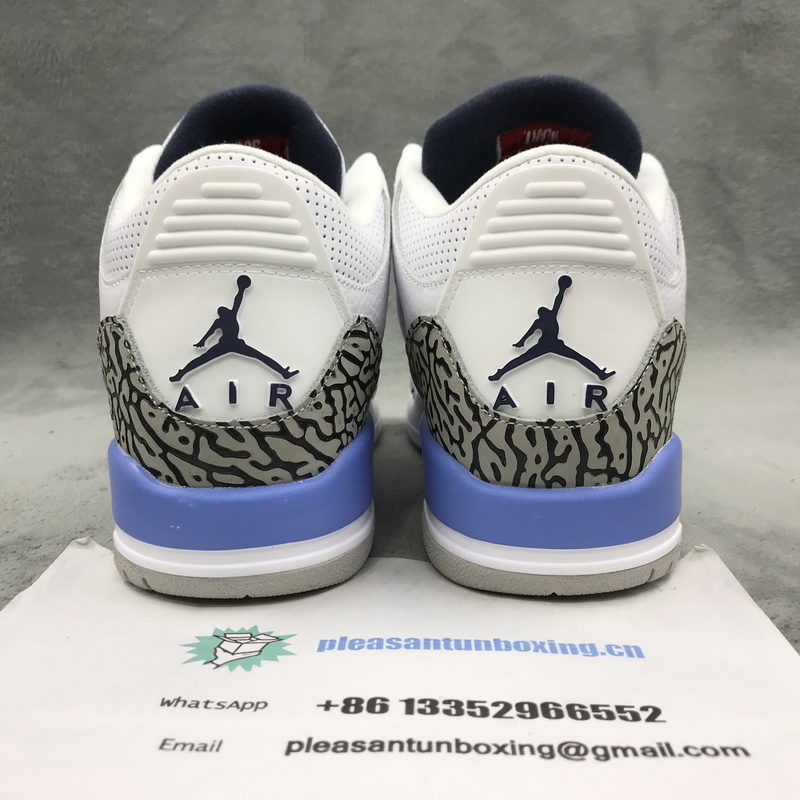 Authentic Air Jordan 3 “UNC” 2020