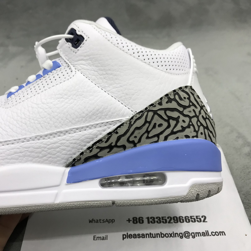 Authentic Air Jordan 3 “UNC” 2020