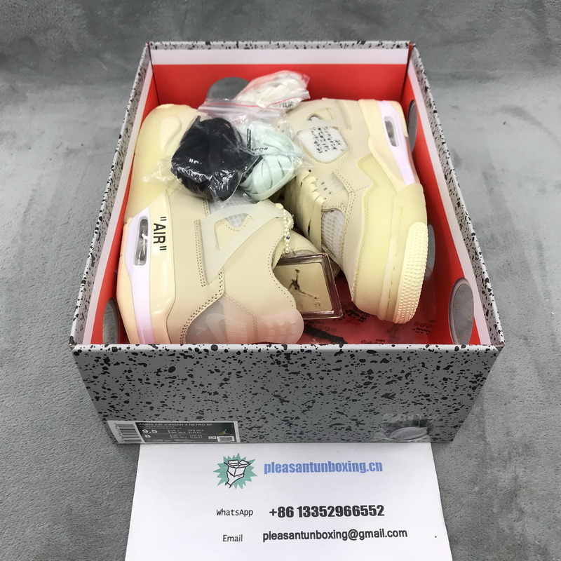 Authentic OFF-WHITE x Air Jordan 4 