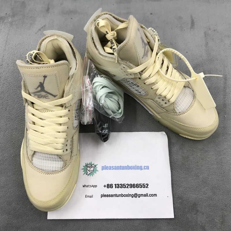 Authentic OFF-WHITE x Air Jordan 4 