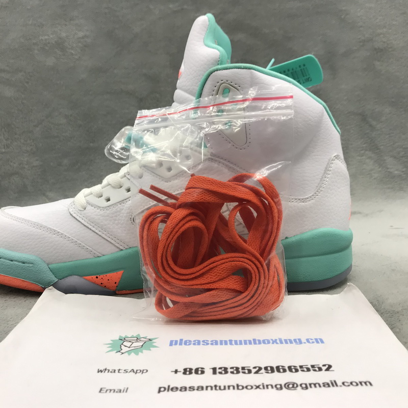 Authentic Air Jordan 5 “Light Aqua”