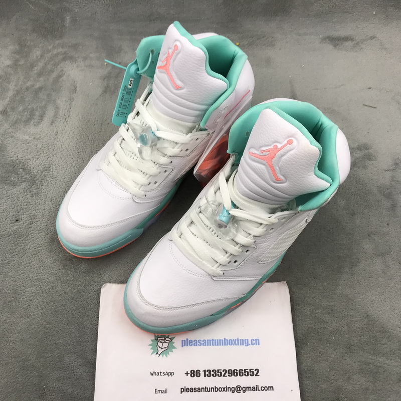 Authentic Air Jordan 5 “Light Aqua”