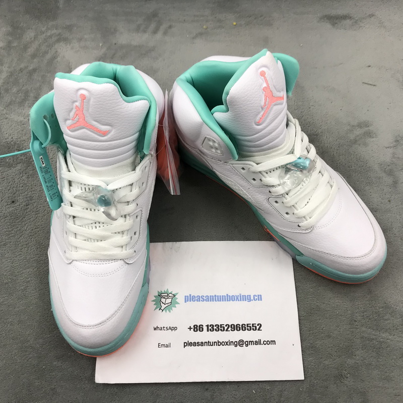 Authentic Air Jordan 5 “Light Aqua”