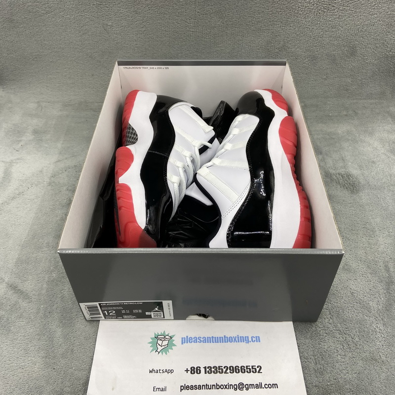 Authentic Air Jordan 11 Low “White Bred”