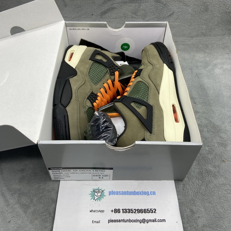 Authentic Air Jordan 4 x Undefeated Travis Scott