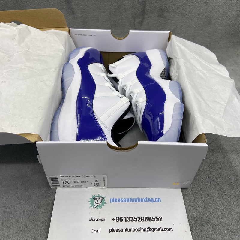 Authentic Air Jordan 11 Low WMNS “Concord”