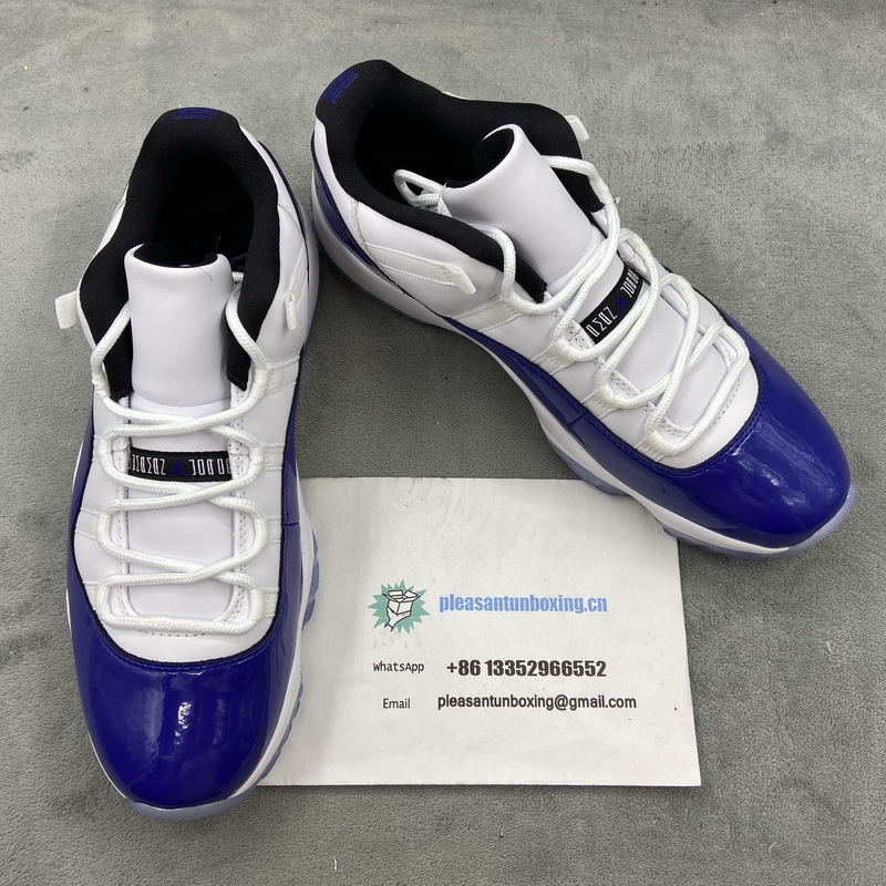 Authentic Air Jordan 11 Low WMNS “Concord” Women Shoes 