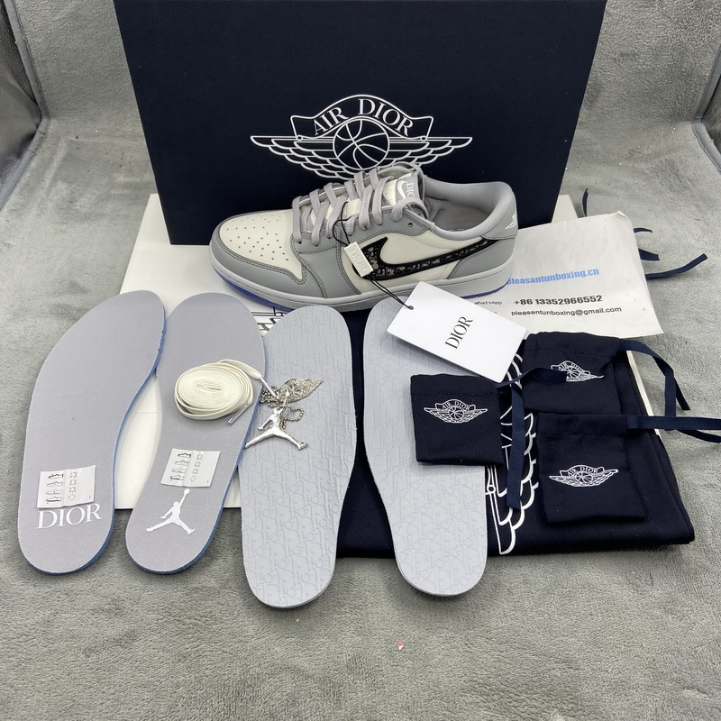 Authentic Dior x Ai Jordan 1 Low Top (with dior boxes) 