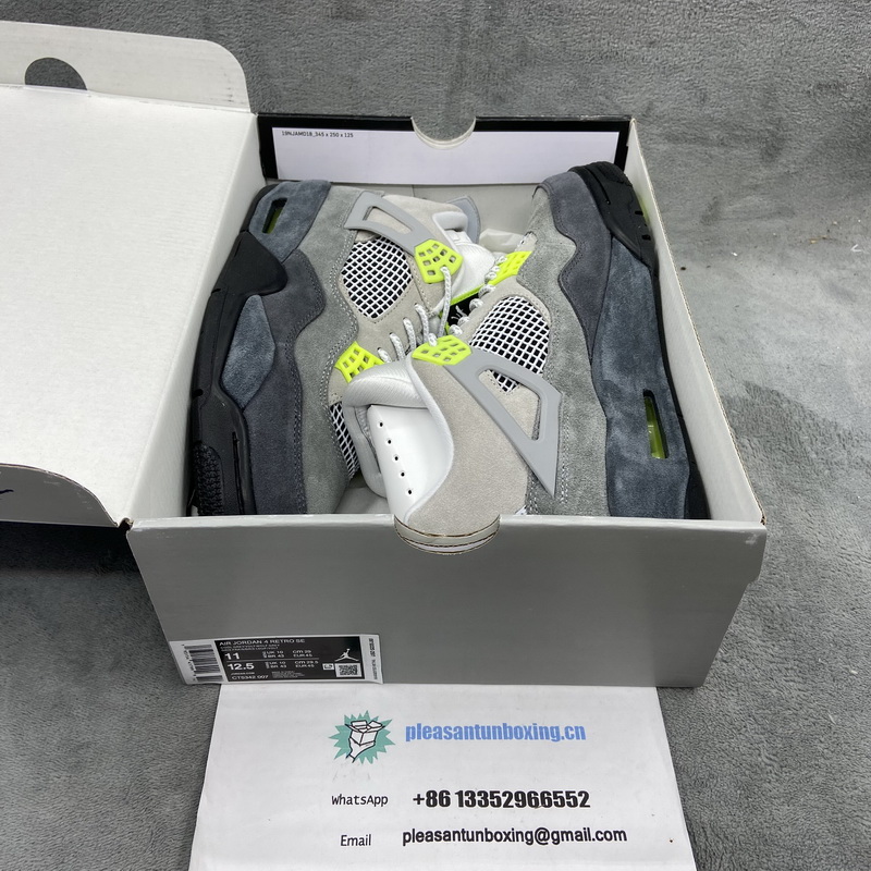 Authentic Air Jordan 4 SE “Neon” 