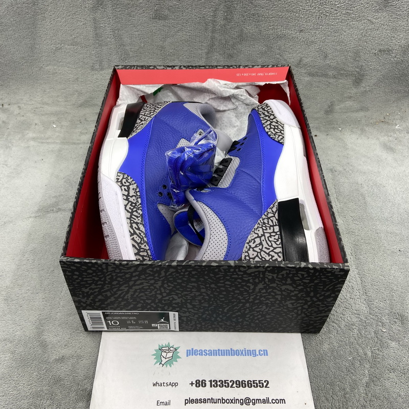 Authentic Air Jordan 3 Blue