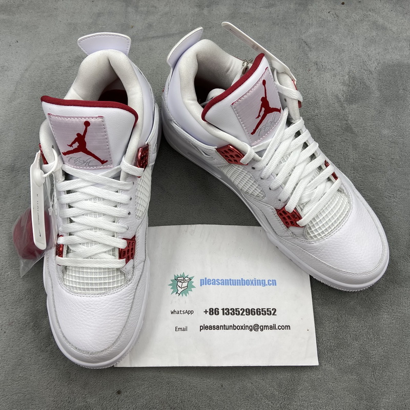 Authentic Air Jordan 4 “Red Metallic”