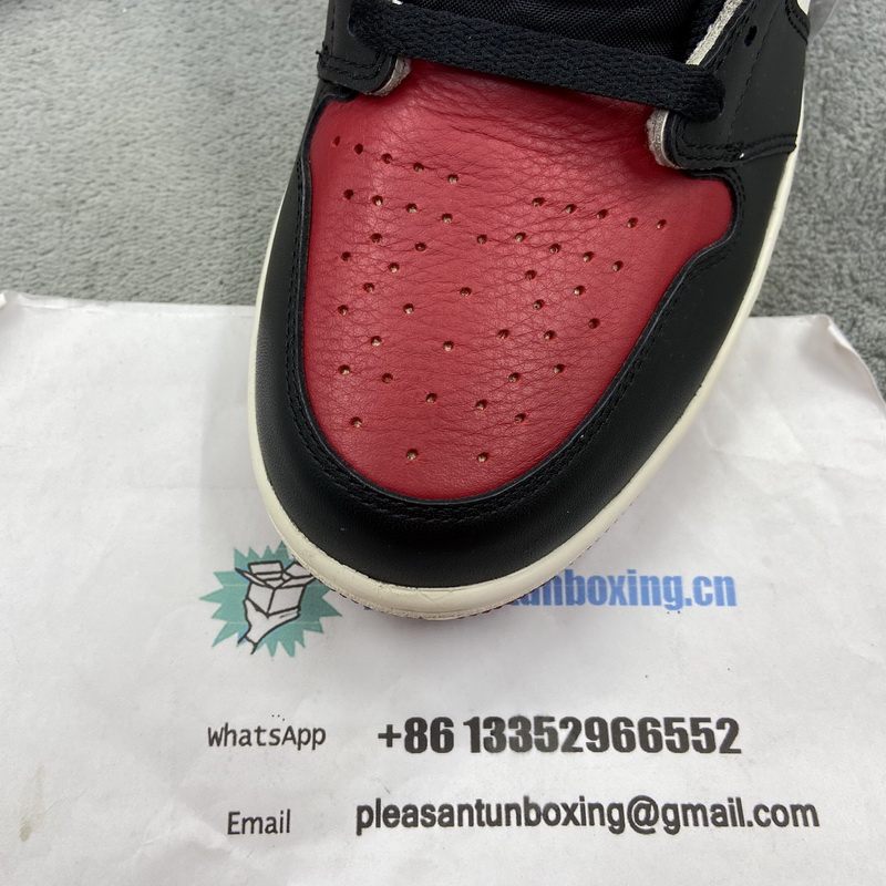 Authentic Air Jordan 1 Retro High OG “Bred Toe”