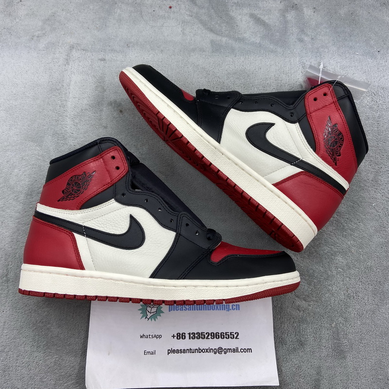 Authentic Air Jordan 1 Retro High OG “Bred Toe”