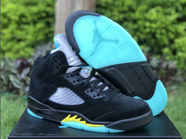 Authentic Air Jordan 5 Aqua