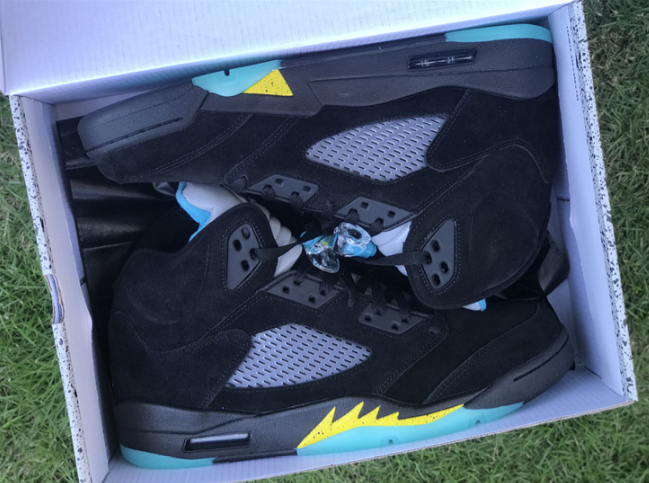 Authentic Air Jordan 5 Aqua