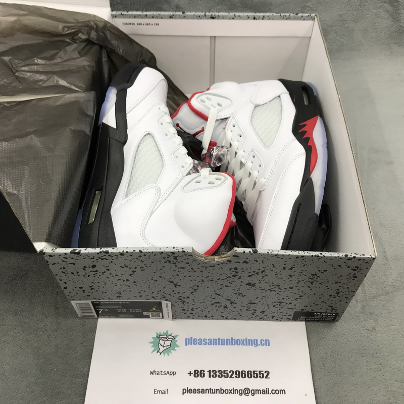 Authentic Air Jordan 5 “Fire Red”