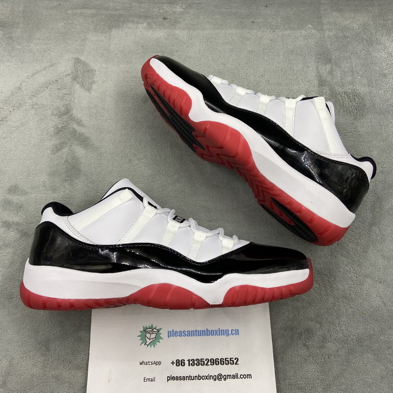 Authentic Air Jordan 11 Low “White Bred” Women Shoes